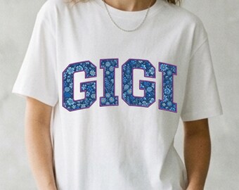 Gigi PNG, Floral Spring Gigi Shirt Design, Wildflower Grandma Sublimation PNG, Mother's Day Digital Download