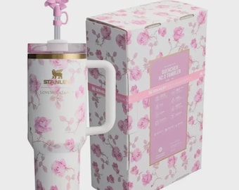 Stanley x Love Shack Fancy Quencher Tumbler 40 oz Ribbon Rosa