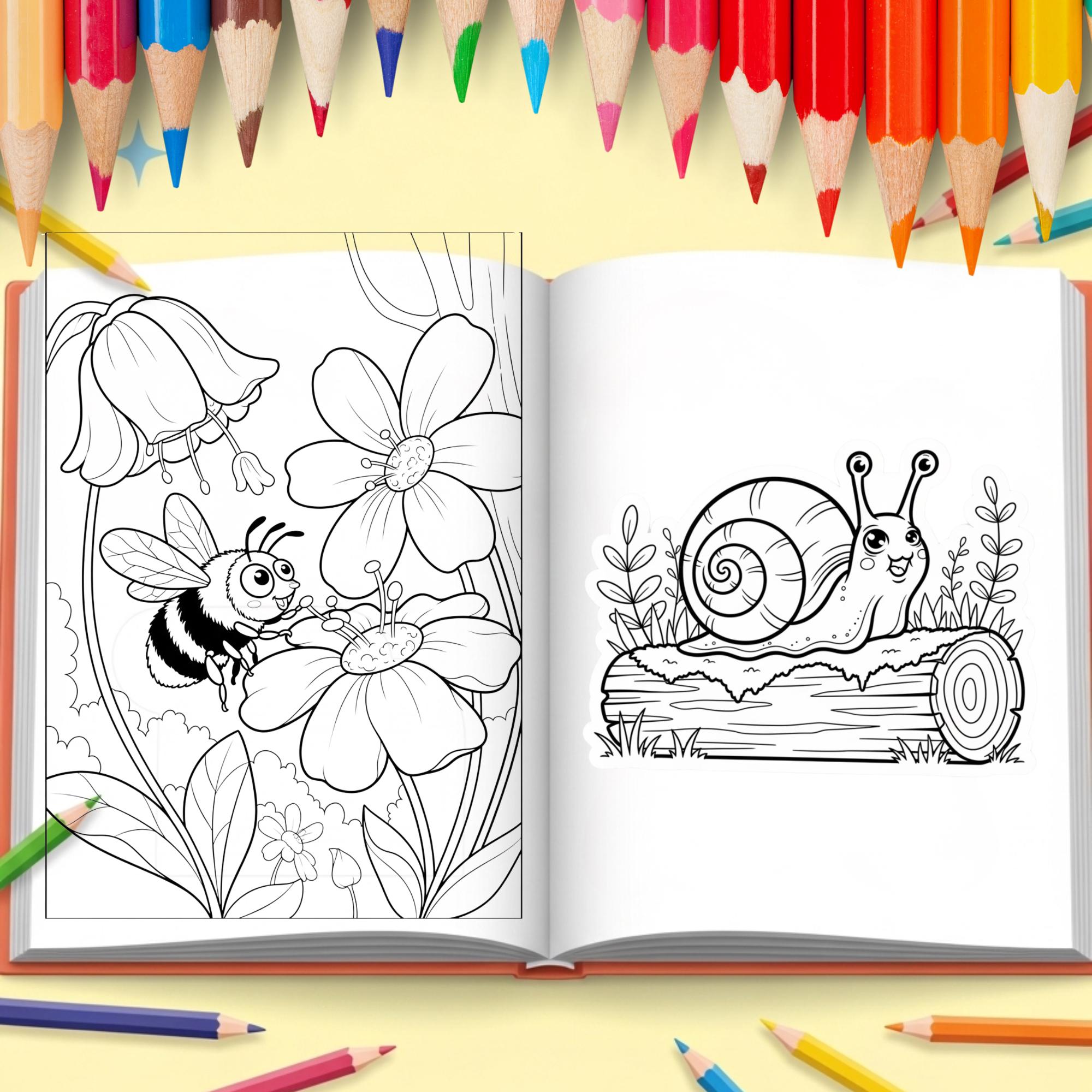 Little Bug Oracle 30 Bug Oracle Coloring Pages | Insect Oracle Coloring Book | Nature ...