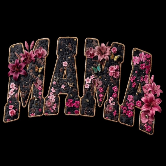 Floral Mama PNG, Spring Mama Sublimation Design, Wildflower Mama Shirt PNG, Mother's Day Floral Graphic Digital Download