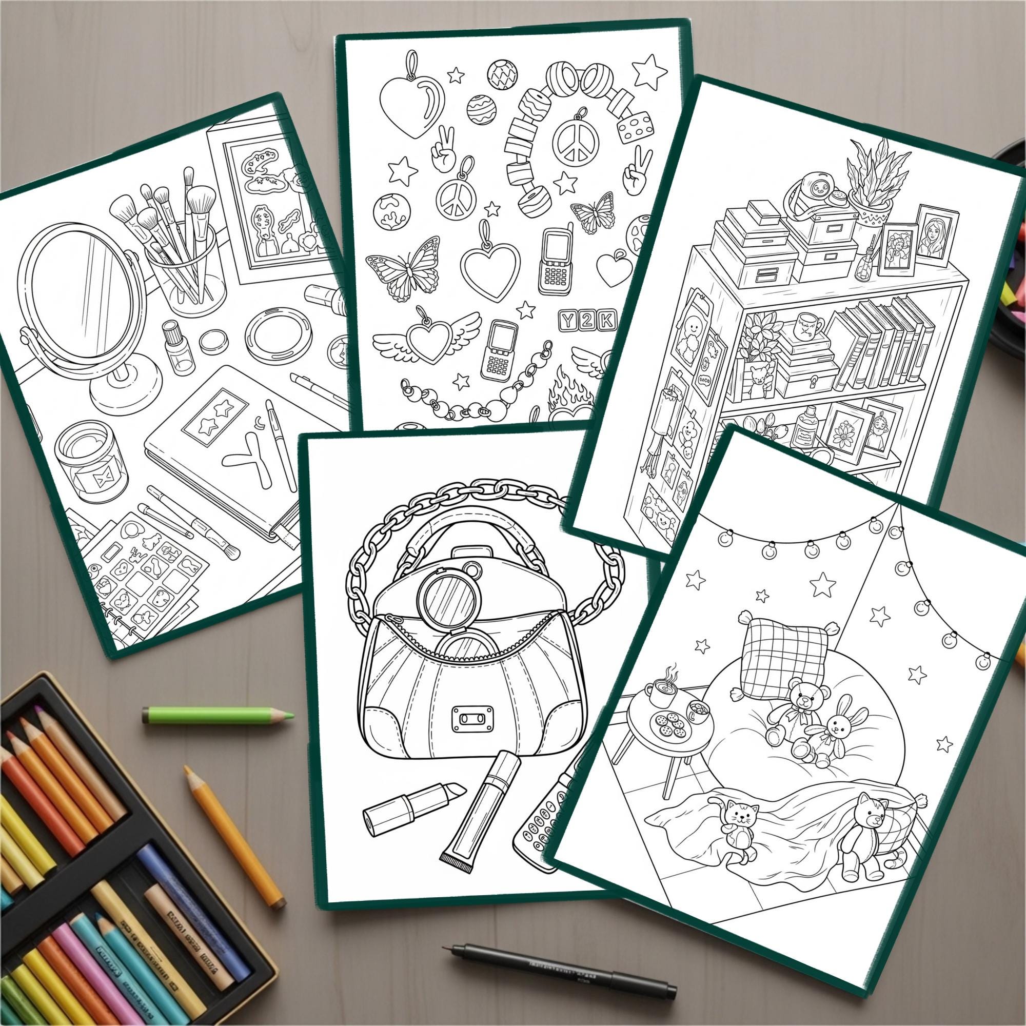 50 Y2K Coloring Pages | 90s and 2000s Nostalgia Coloring Book ...