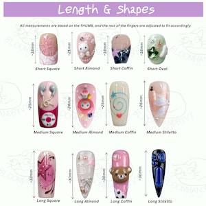 3D Super Mario Press On Nails, Kawaii Mushroom Star Question Block Gamer Nails image 3