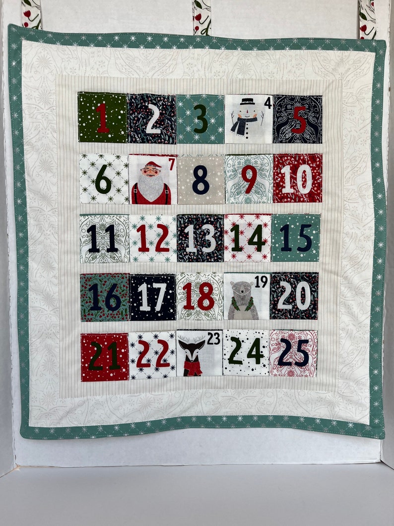 Advent Calendar With Pockets Gingiber Merrymaking Fabric Etsy