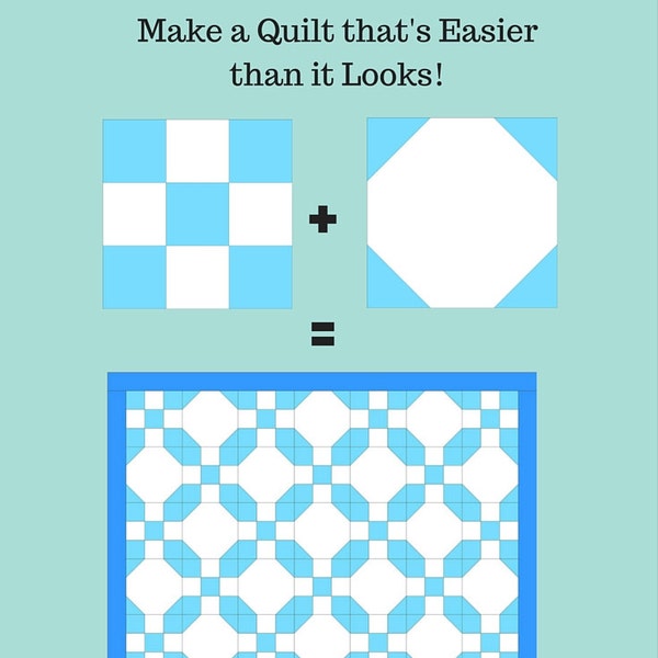 Two Color Quilt - Etsy