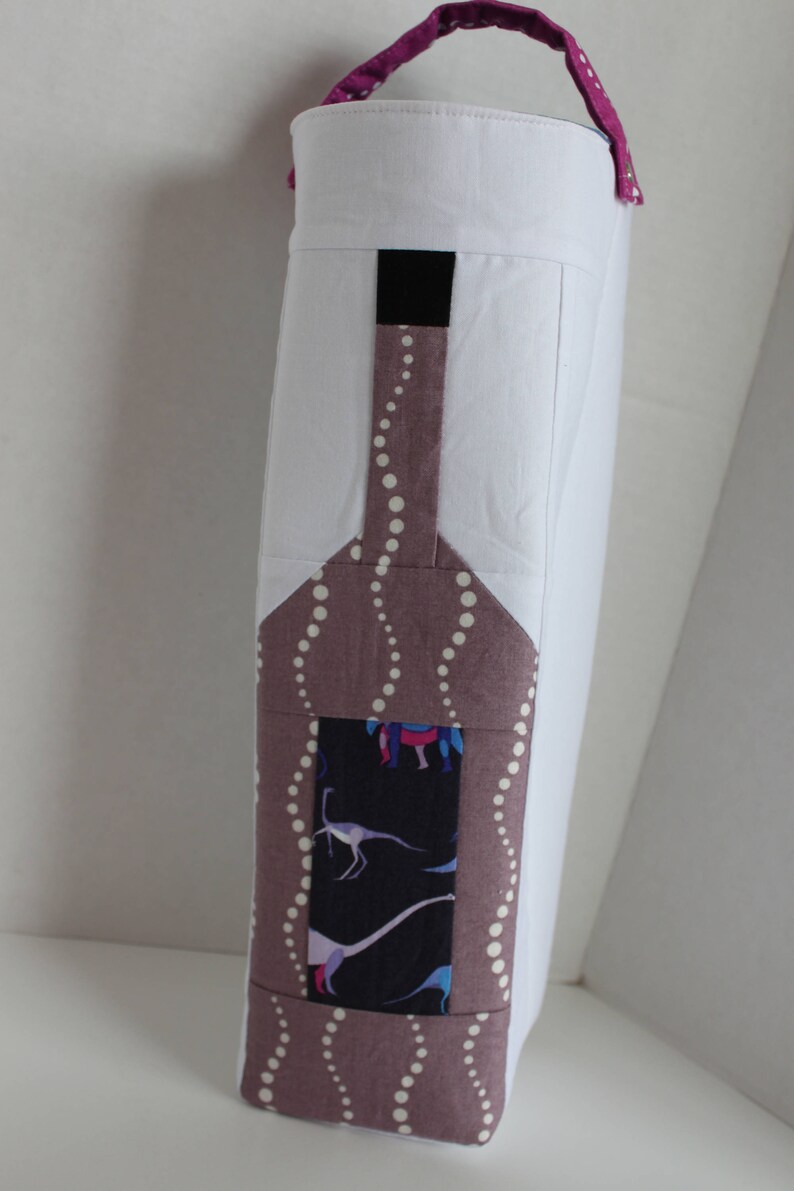 Wine Tote Bag Pattern PDF Bag Pattern Wine Tote Wine Quilt Etsy