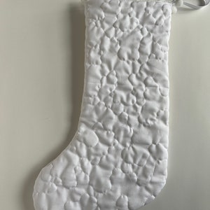 Quilted Christmas Stocking, Personalized Stocking, Santa, Polar Bear, Snowman, Deer image 3