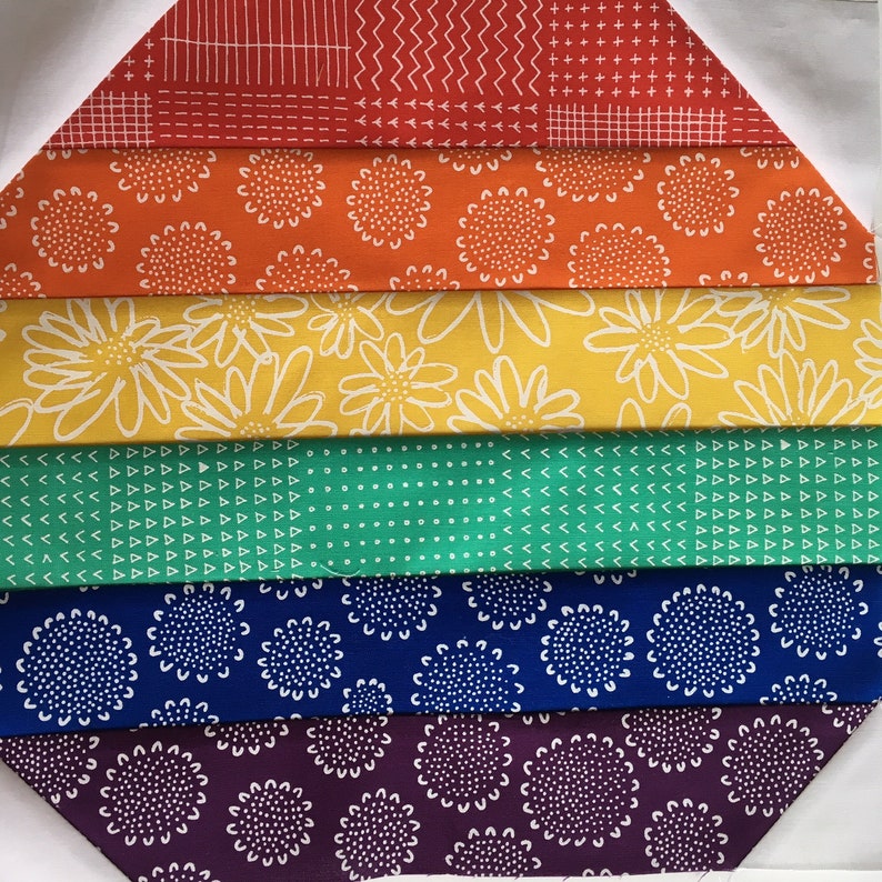 Rabbit and Carrot Quilt Block Patterns Set with Bonus Rainbow Easter Egg Block Pattern, digital quilt block patterns image 6