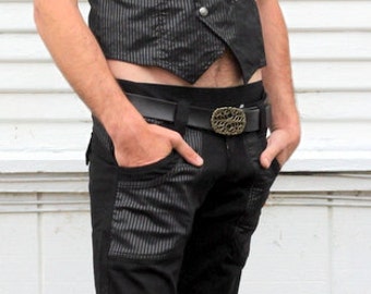 Men's Rockstar Flare Dancin' Pants. A Fitted low-rise Man Pant By Amae Love Designs