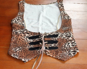 LAST ONE: Stretchy Comfortable Leopard Print Waist Vest