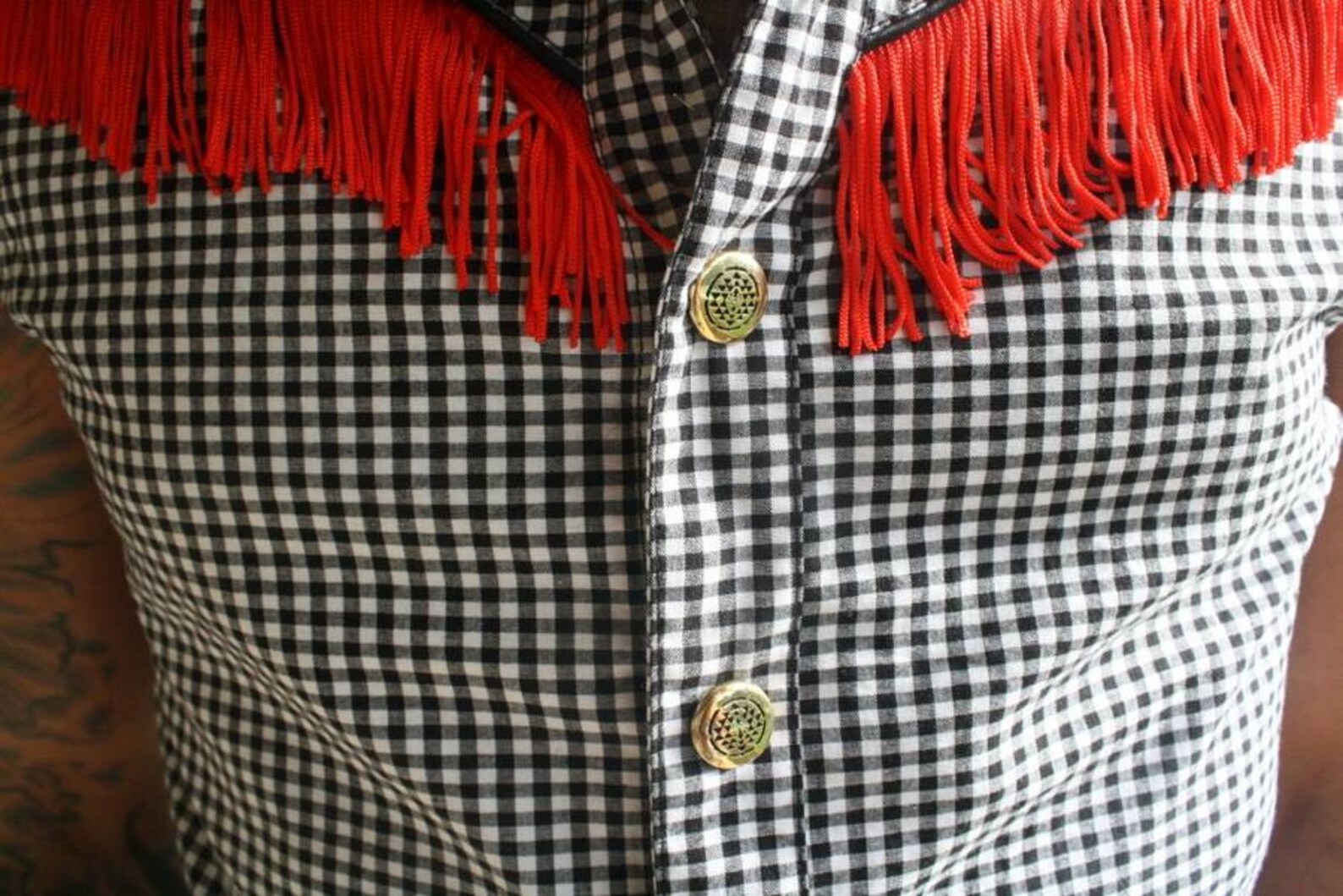 Pinstripe Sleeveless Men's Dress Shirt With Asian Print Etsy