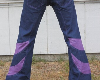 SALE XL Blue and Purple Jeans Rockstar 