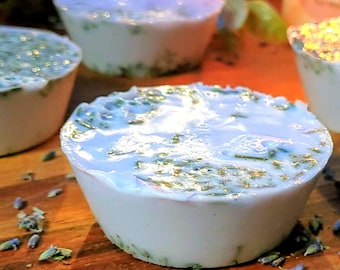 Lavender Goat’s Milk Soap Bar – Real Dried Lavender, Natural Soap, Sensitive Skin Soap, Handmade Soap, Calming Lavender Bar, Gift Soap