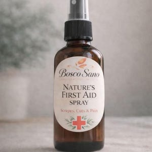 Naturlig första hjälpen-spray - Skärsår Skråmor Insektsbett Utslag Lindring - Första hjälpen för barn - Giftfri hudvård
