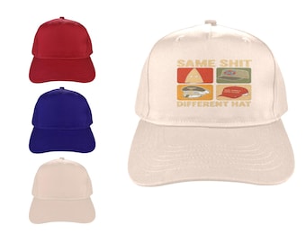 same shit different hat Baseball Cap Personalized Cotton Hat