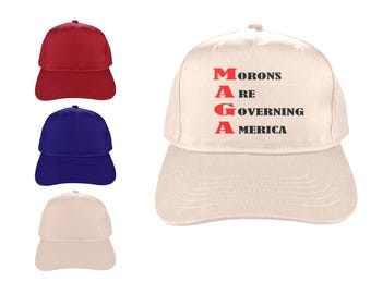MAGA Morons Are Governing America Baseball Cap Personalized Cotton Hat