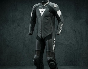 Dainese Leather Suits Dainese Biker Suit Mens Racing Leather Suits Black Moto Racing Suits