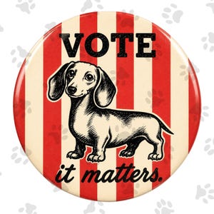 Dachshund Mom Political Png | Weiner Dog Protest Button | Leftist Art | Anti Trump PNG | Political Dog Mom Mug Png | Gift for Dog Mom