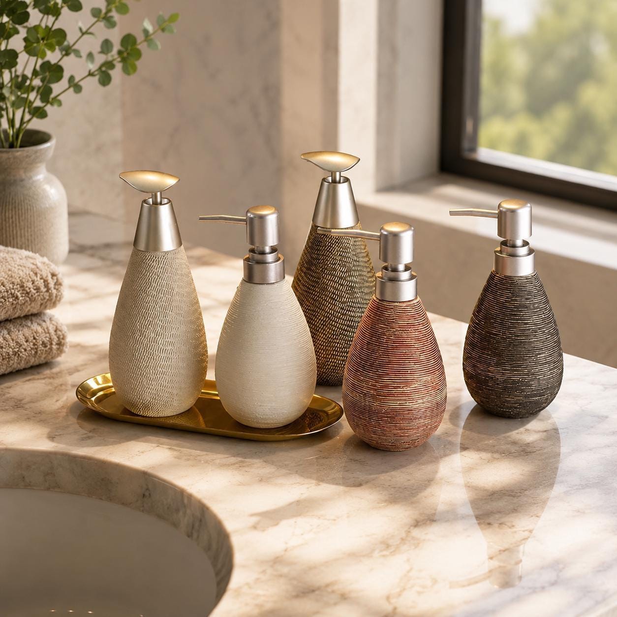 Ceramic soap dispenser