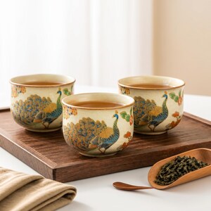 Juego de tazas de té Gongfu de cerámica, hecho a mano, estilo chino, con esmalte craquelado, cerámica Ru Ware, regalo tradicional para ceremonias, ideal para hombres entusiastas y artesanos.