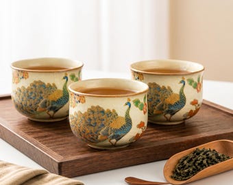 Zestaw ceramicznych filiżanek do herbaty Gongfu, ręcznie robiony chiński kubek do herbaty, ceramika z popękanym szkliwem, Ru Ware, tradycyjny prezent na ceremonię, entuzjasta rzemiosła