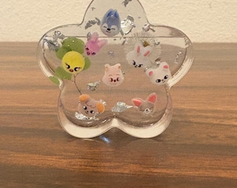 Portatarjetas fotográficos con temática de KPOP SKZ, tarjetero