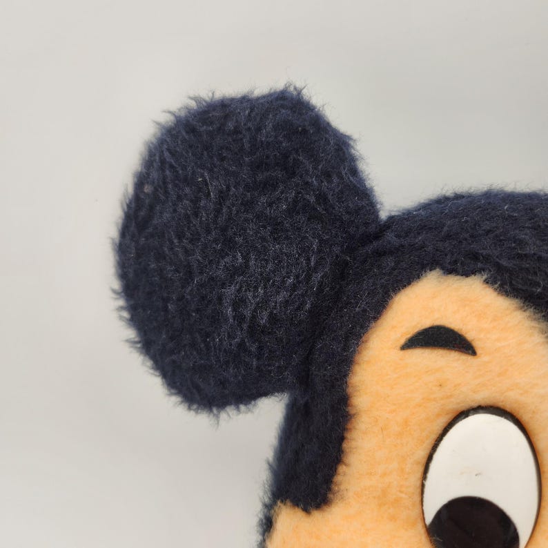 Vintage 1960's Mickey Mouse Plush Walt Disney Productions 12inch Made in USA image 4