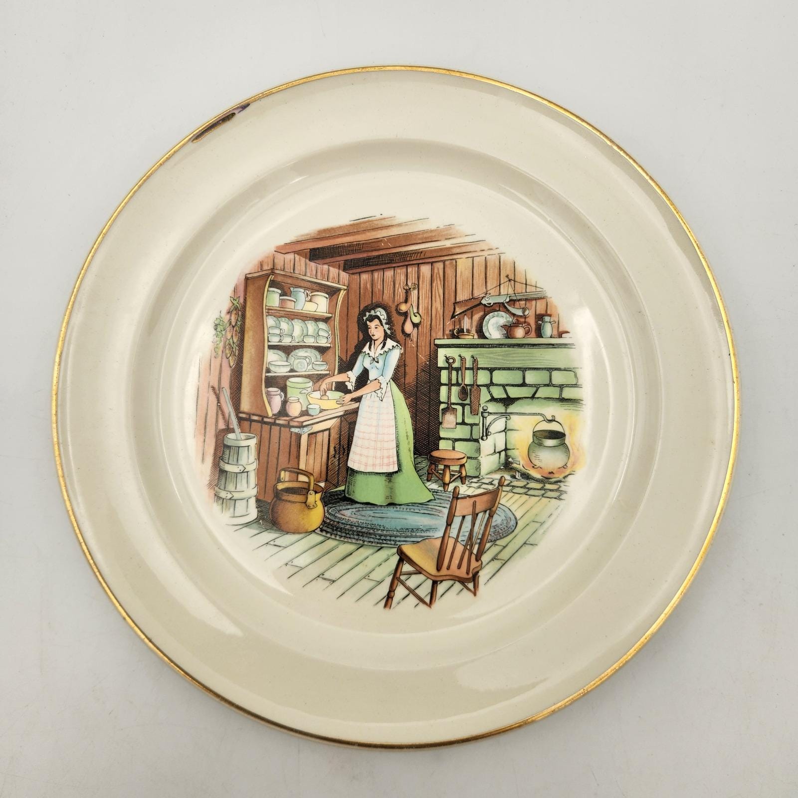 Colonial 22k Plate - Etsy