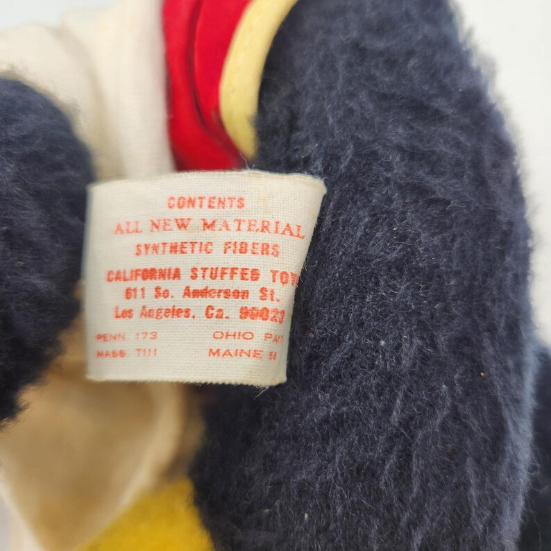 Vintage 1960's Mickey Mouse Plush Walt Disney Productions 12inch Made in USA image 11