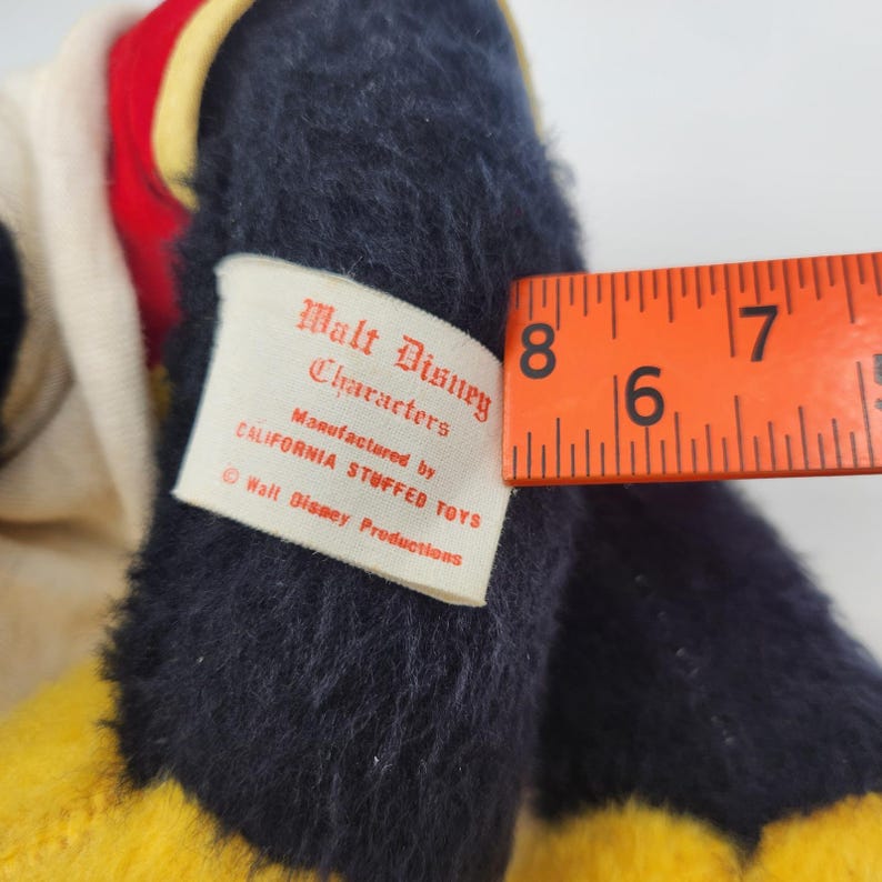 Vintage 1960's Mickey Mouse Plush Walt Disney Productions 12inch Made in USA image 10