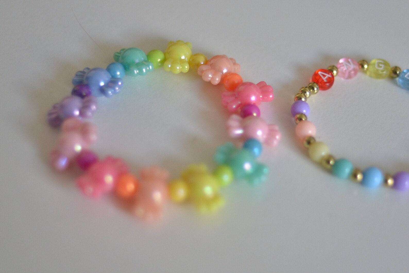 Rainbow Candy Beads Bracelet/ Cute Bracelet/ Rainbow Bracelet/ Best Friend Gift/ Gift for Kids