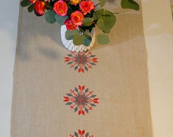 Linen table decor, Easter table runner, Rustic tablecloth, Farmhouse table runner, Holiday table cloth