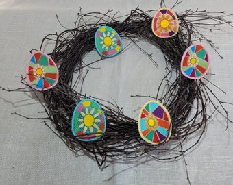 Easter eggs, decor, decoration, ornament, Spring Embroidery decoration
