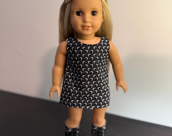 18 inch doll crescent moon tank dress