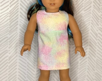 18 inch doll outfit pastel spray dress
