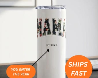 Vaso personalizado para mamá, Vaso "Mamá desde 2026", Regalo para mamá, Mamá genial, Anuncio de embarazo, Día de la Madre, Regalo para mamá primeriza