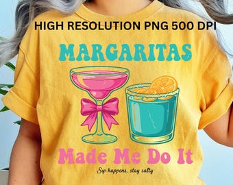 Margaritas m'y a poussé PNG | Graphique tendance Margarita (téléchargement numérique)