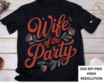 Épouse du parti SVG - Conception de douche nuptiale EVJF (téléchargement numérique)