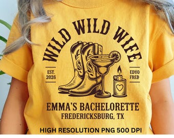 Sauvage femme sauvage SVG | Conception de chemise de bachelorette western (téléchargement numérique)