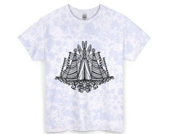 Rabbit Circus tee | Tie Dye Cotton Tee