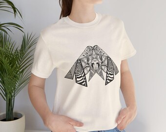 Unicorn Moth T-Shirt | Fantasy Insect Illustration, Magical Hybrid Tee