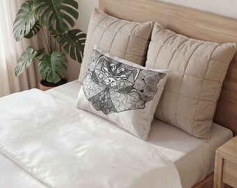 Lion Sunrise Rose Print Pillow Sham