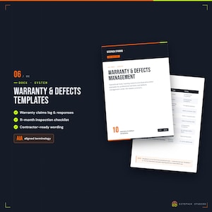 US Construction Closeout Toolkit | AIA Punch List Tracker, Substantial Completion, Handover and Closeout Templates | Excel & Word image 8
