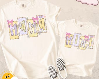 Comfort Colors® Cute Mama Mini Shirt Matching Mother Daughter Summer Outfit Mother's Day Shirt Spring Mom Daughter Tees