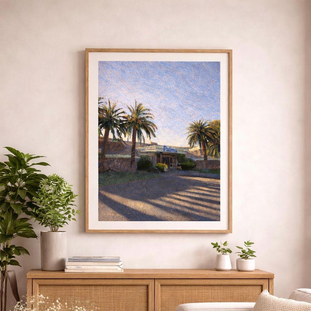 Palm Springs Mid Century Modern Print, Neutral Palm Tree Photography ...