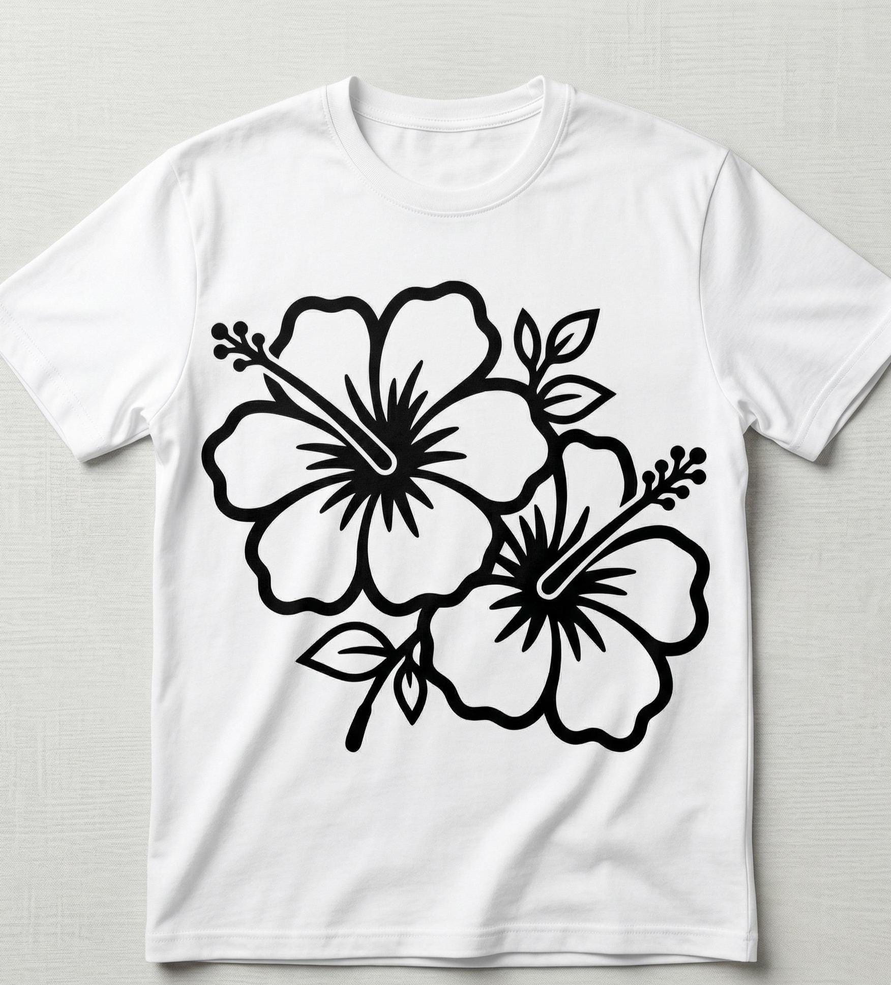 Double Hibiscus Flower SVG Png,tropical Flower SVG Cut File for Cricut ...
