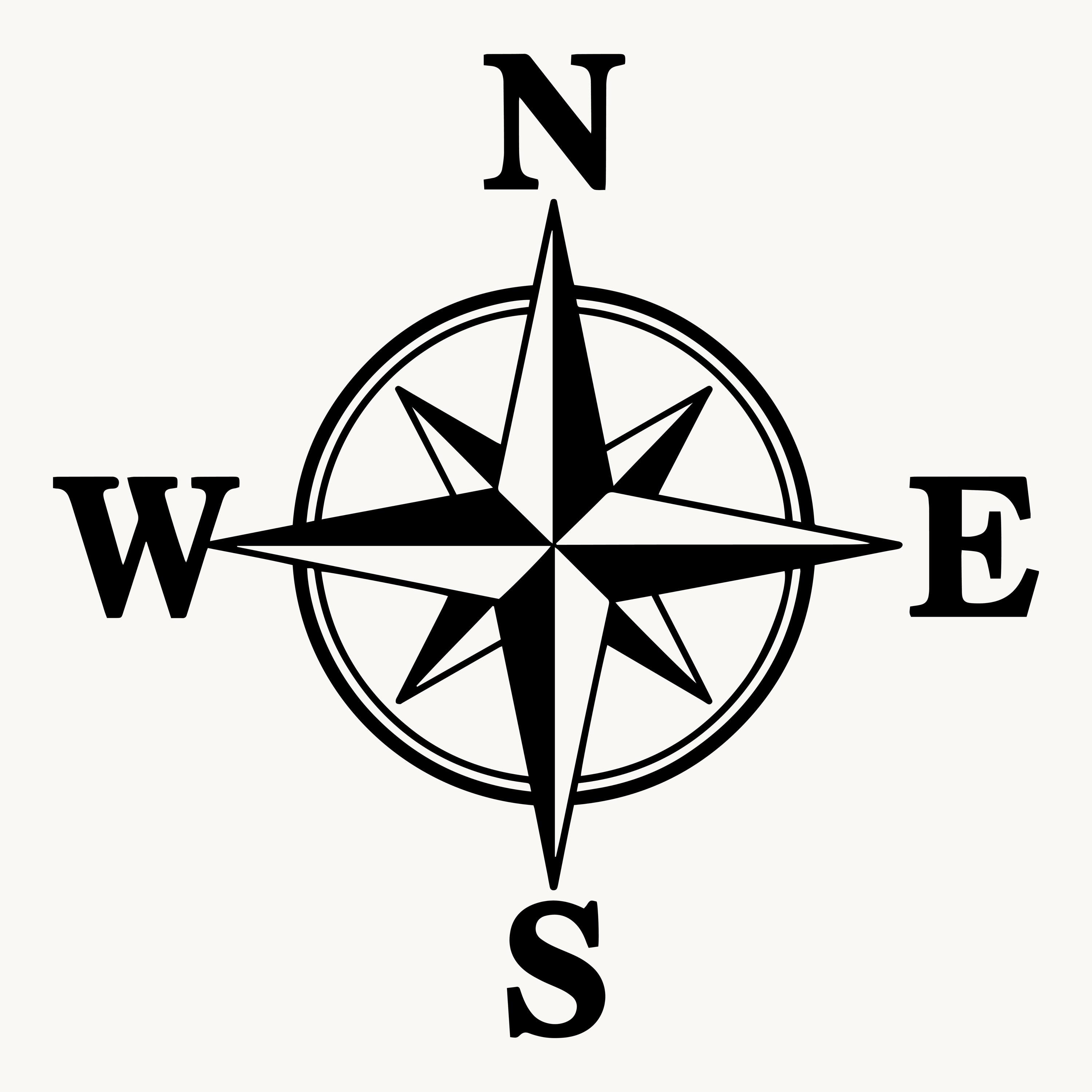 Compass North South East West - Etsy Compass North South East West - Etsy