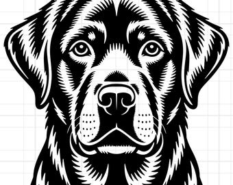 Labrador Retriever Svg Png Dxf Eps, Black Lab Dog Face Svg, Dog Silhouette Cut File, Cricut Design, Instant Download