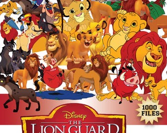 Lion King Clipart, Lion King PNG, SVG Digital Download, High Quality Files, Amazingly cute Simba and Pumbaa Printable images