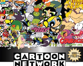 Cartoon Network PNG Bundle 100+ Files, Powerpuff Girls Dexter Johnny Bravo Courage Clipart Pack, Transparent Background Files