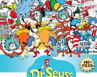 140+ Dr Seuss Layered Items, Dr Seuss Svg, Dr Seuss Png, Dr Seuss Hat SVG, Clipart, For cricut, Digital vector file